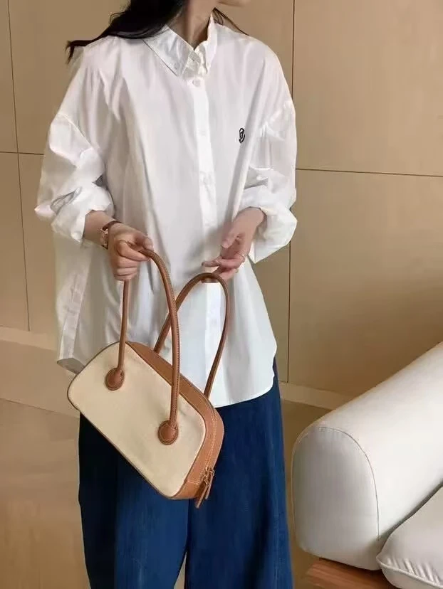 [奕奕分享]  福利 慵懒刺绣休闲棉衬衫