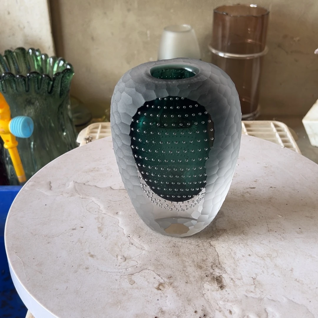 弘扬琉璃花器高度19