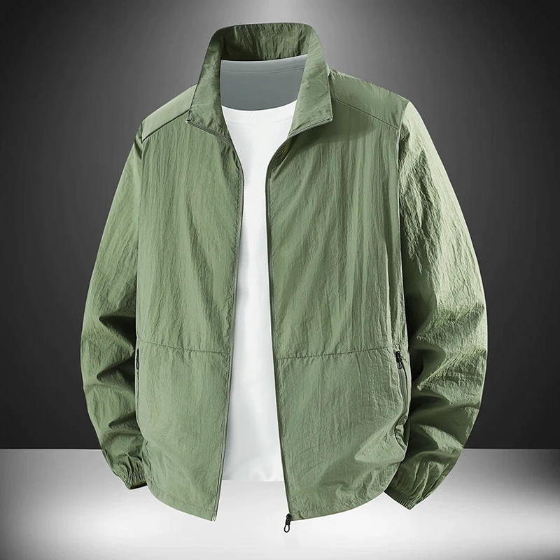 衣男夏季外套薄款皮肤轻透气防紫外线钓鱼冰丝男士服
