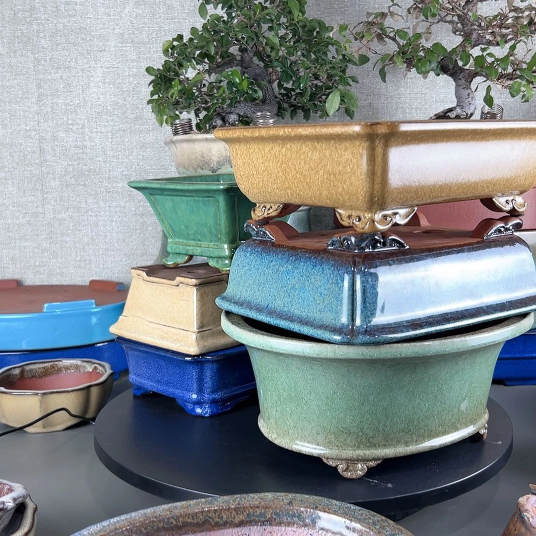 豫***商高温紫砂釉盆一只