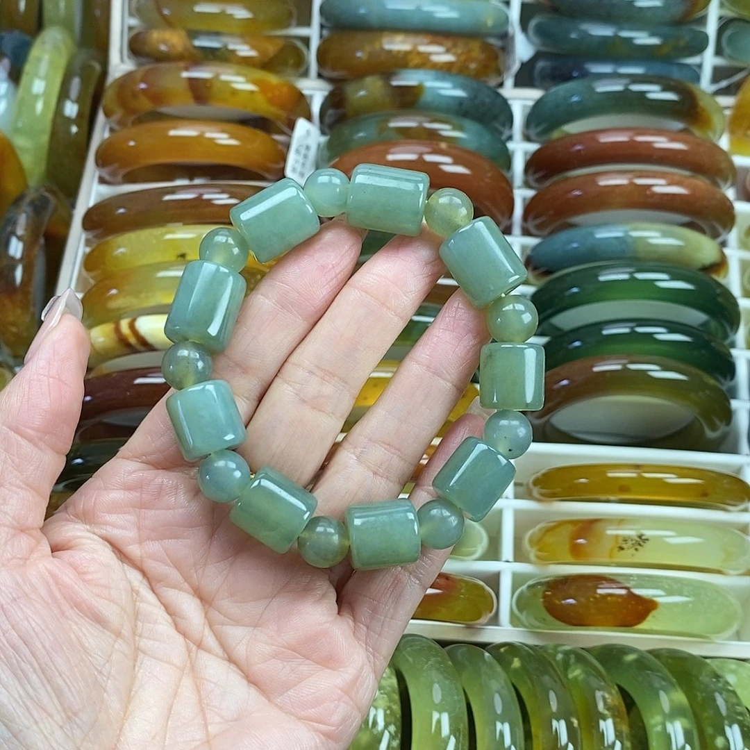 未镶嵌蛇纹石玉手镯