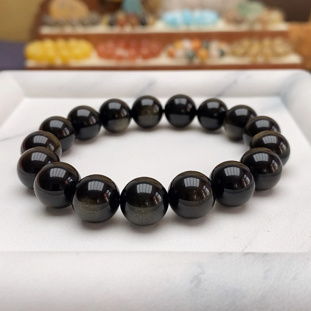 未镶嵌黑曜岩手链