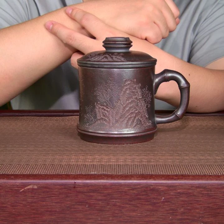 茶杯紫砂高货放漏