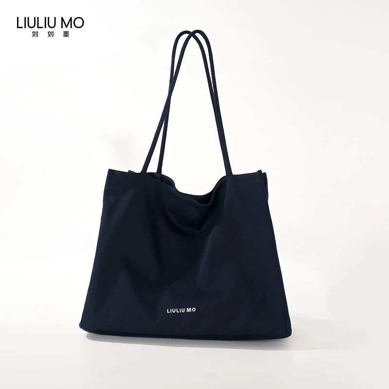 刘刘墨时尚简约ins风百搭文艺大容量纯色单肩包