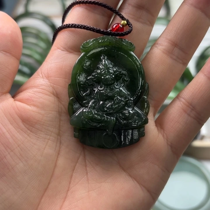 和田玉未镶嵌吊坠(不含链)
