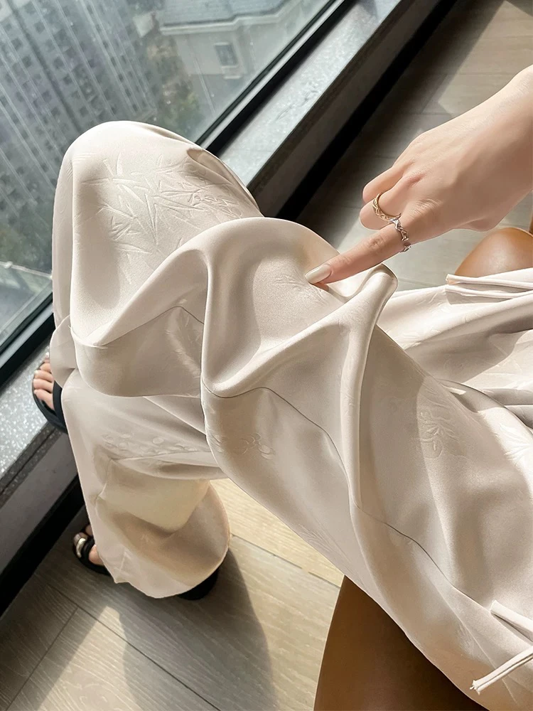 新款国风裤子直筒裤