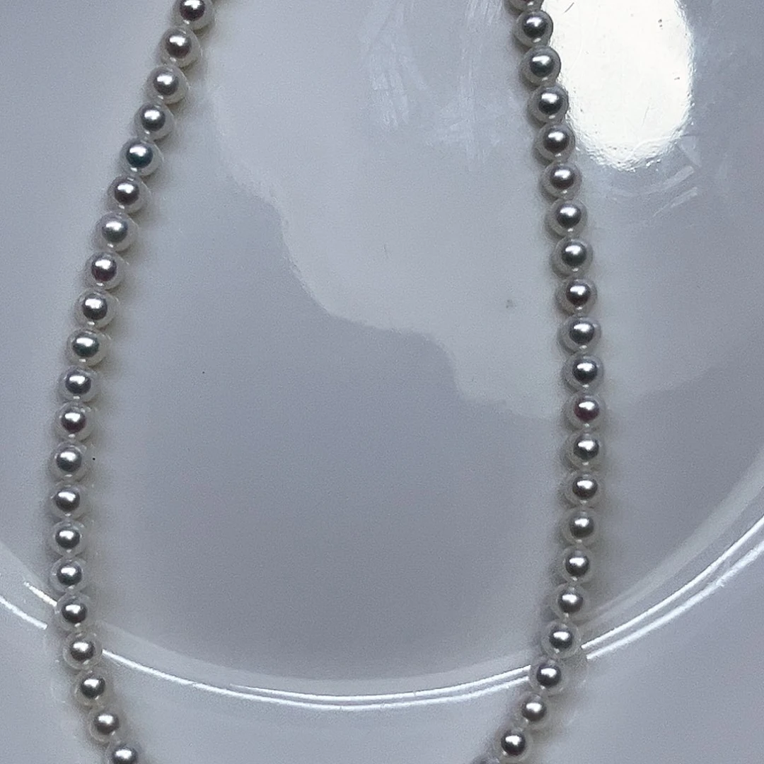 ***淡水珍珠银S925镶嵌颈饰