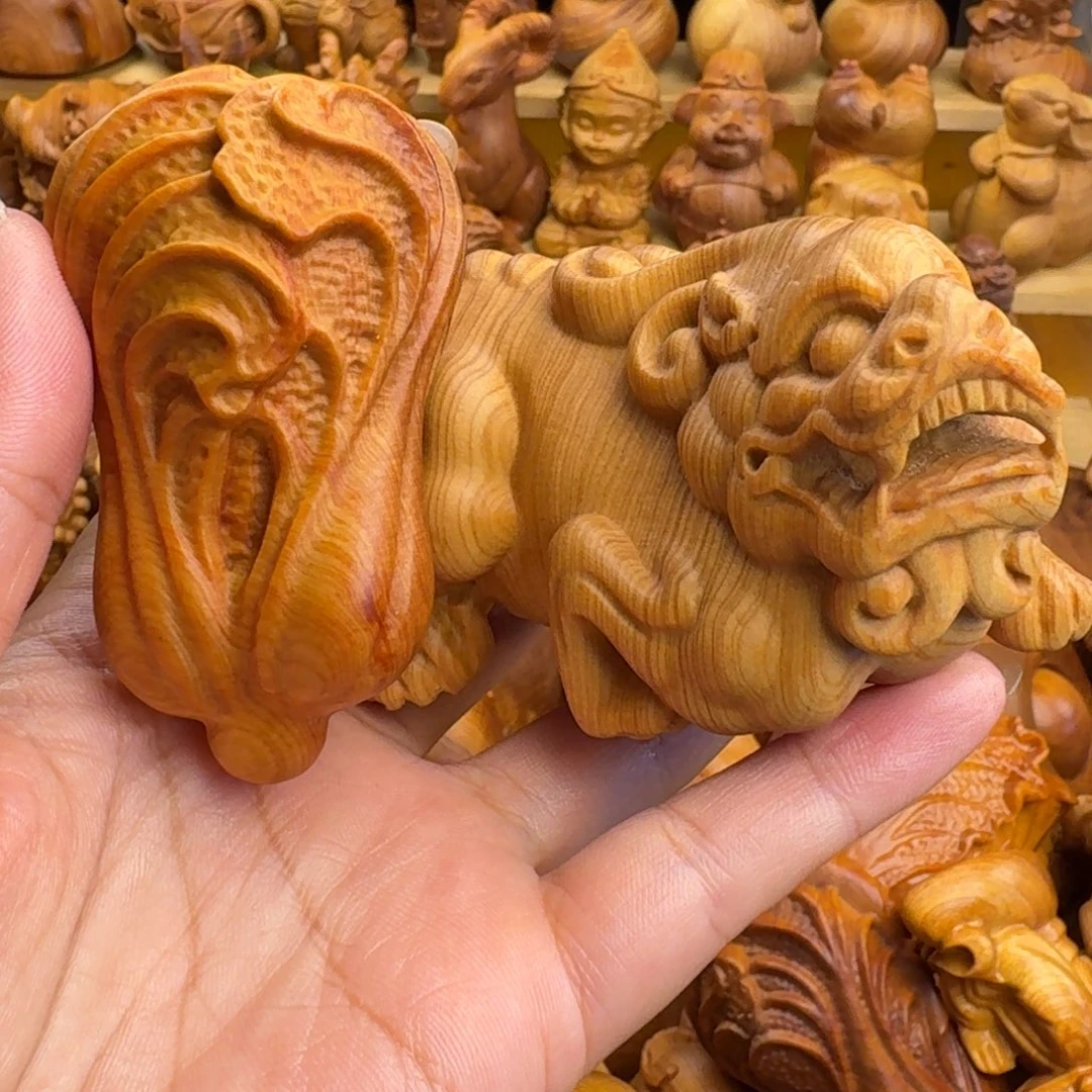 康***柏木（崖柏）崖柏白菜和大貔貅，一物一拍