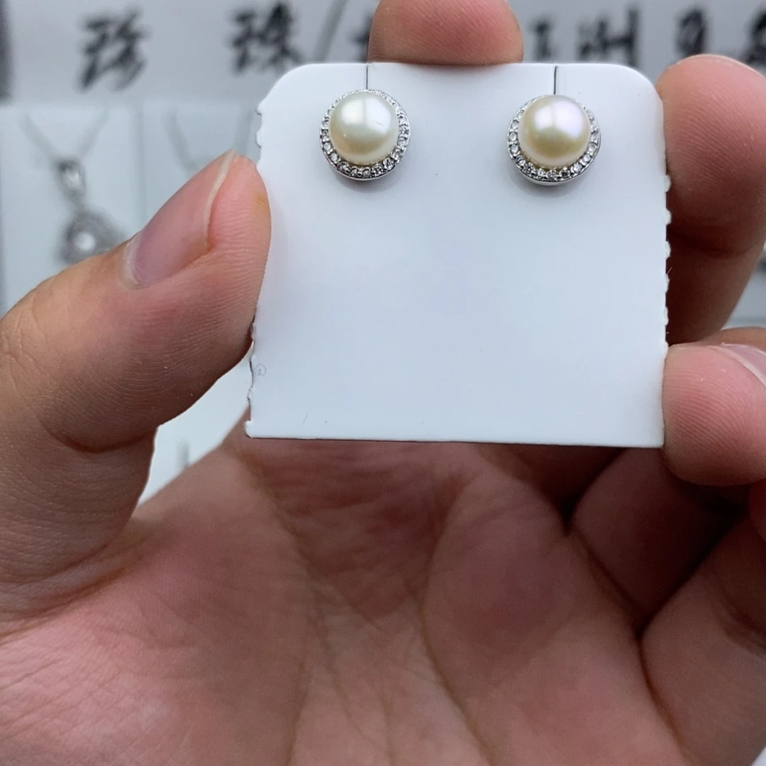 淡水珍珠未镶嵌耳饰