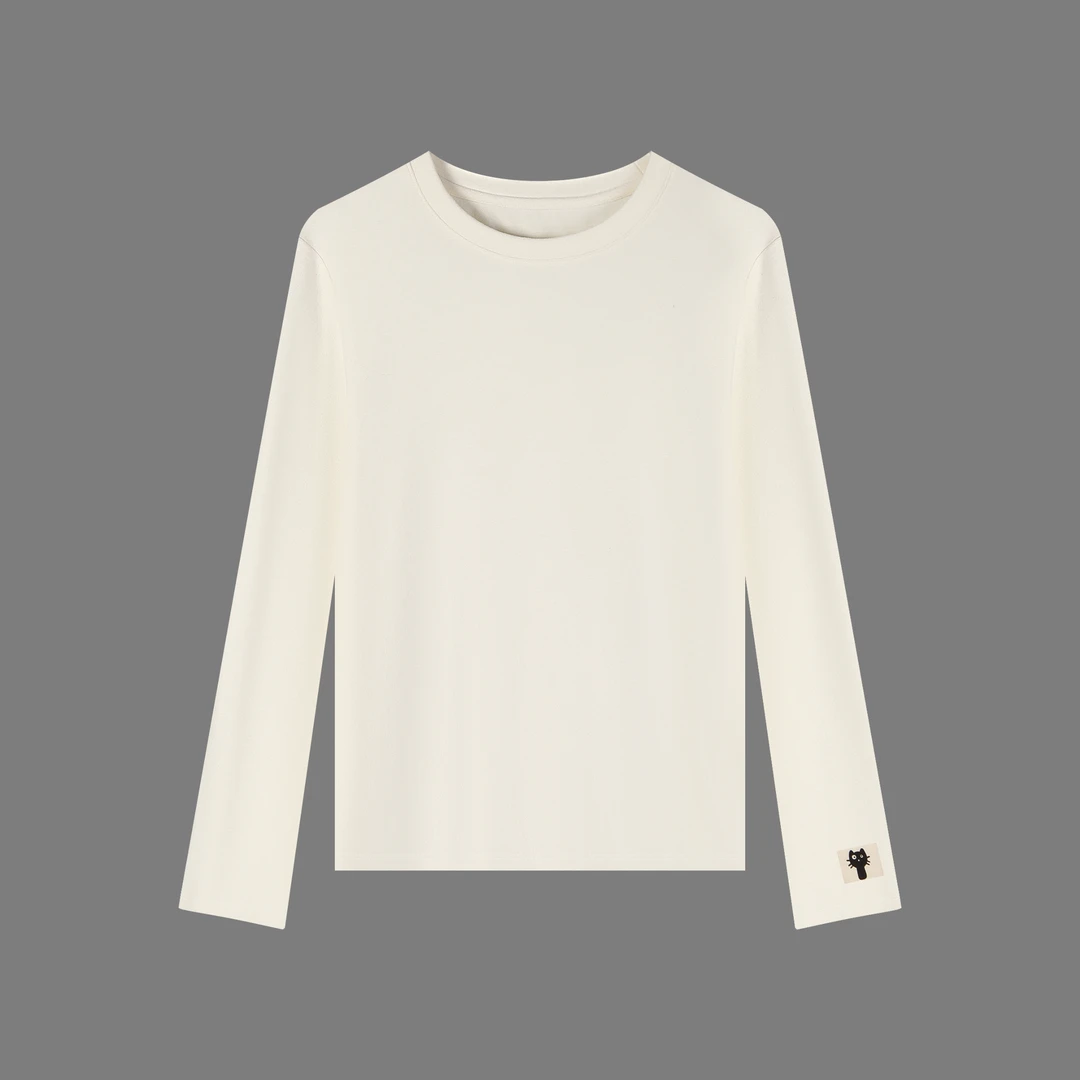 浩哥严选●小猫T长袖上衣预HGQ5SY3086A简版百搭款日常秋季通勤款