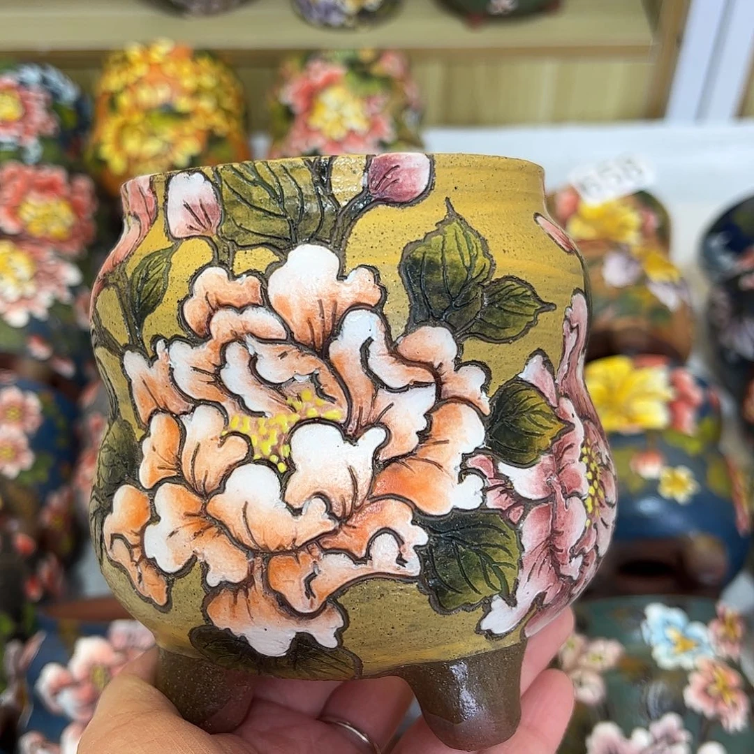 景德镇陶瓷花盆景德镇陶瓷花盆