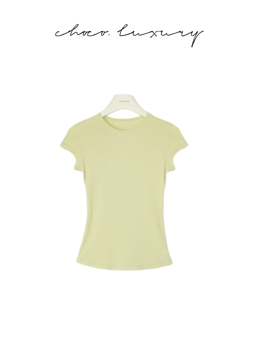 CHOCO【漂亮姐姐】设计感打褶好身材显瘦上衣 D2266