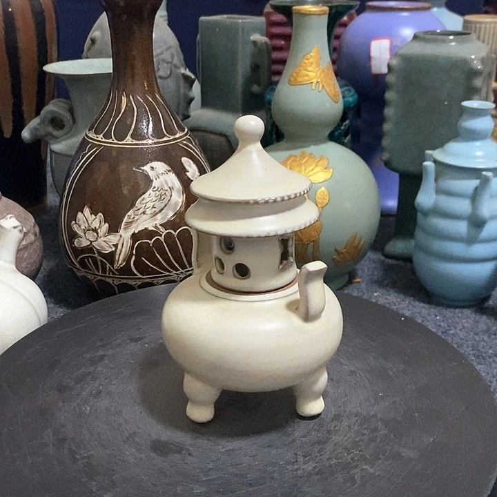 摆件瓷瓷器瓷器熏炉瓷器