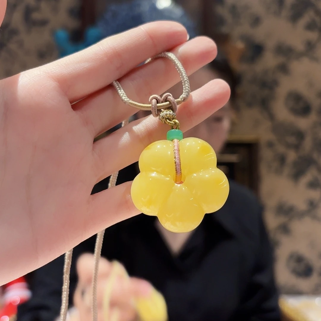 蜜蜡未镶嵌颈饰颈饰