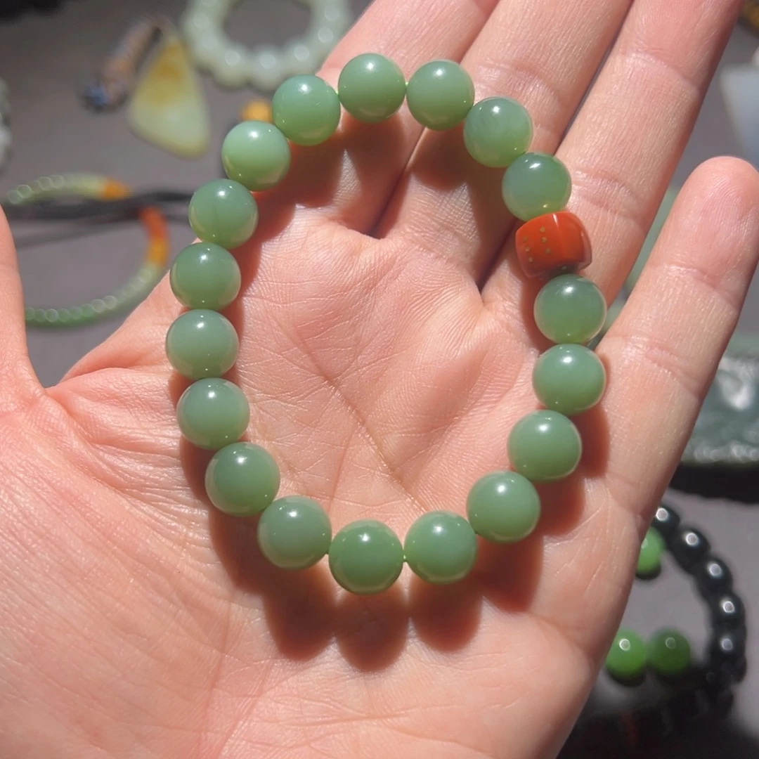 和田玉手串未镶嵌