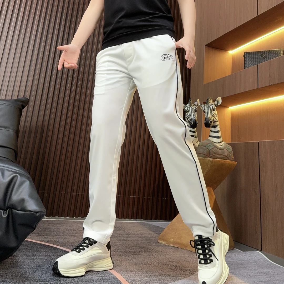 【超时速男装】夏季新品钢压字母简约小直筒百搭时尚卫裤2902