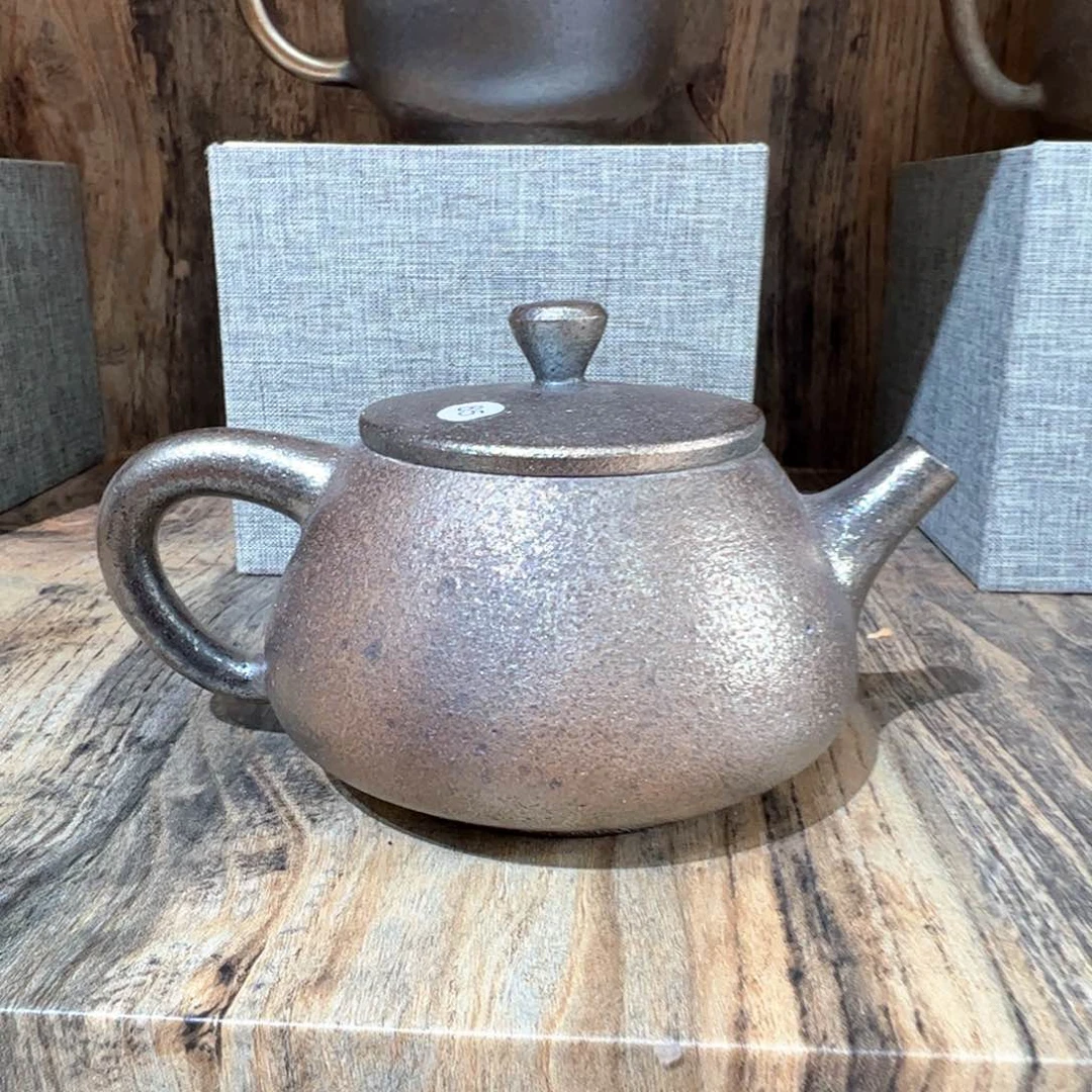 壶建水紫陶紫泥柴烧壶