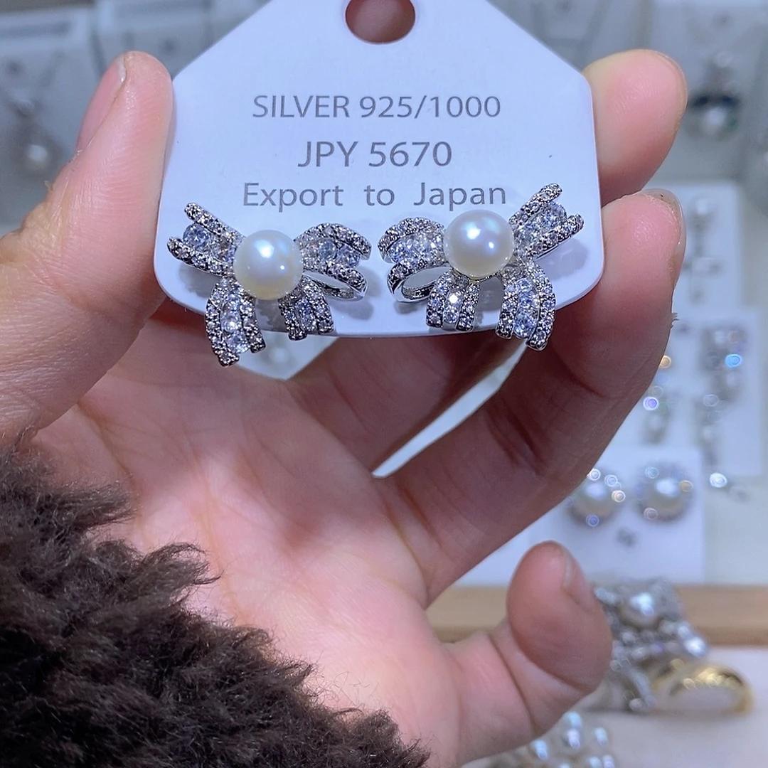 淡水珍珠未镶嵌耳饰