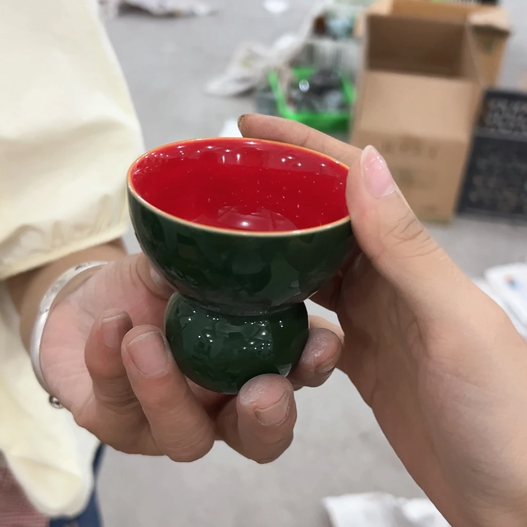 龙泉云间青瓷小米茶器