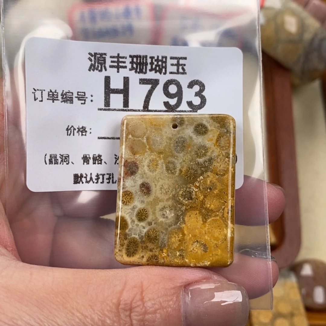 硅化玉颈饰未镶嵌瑶