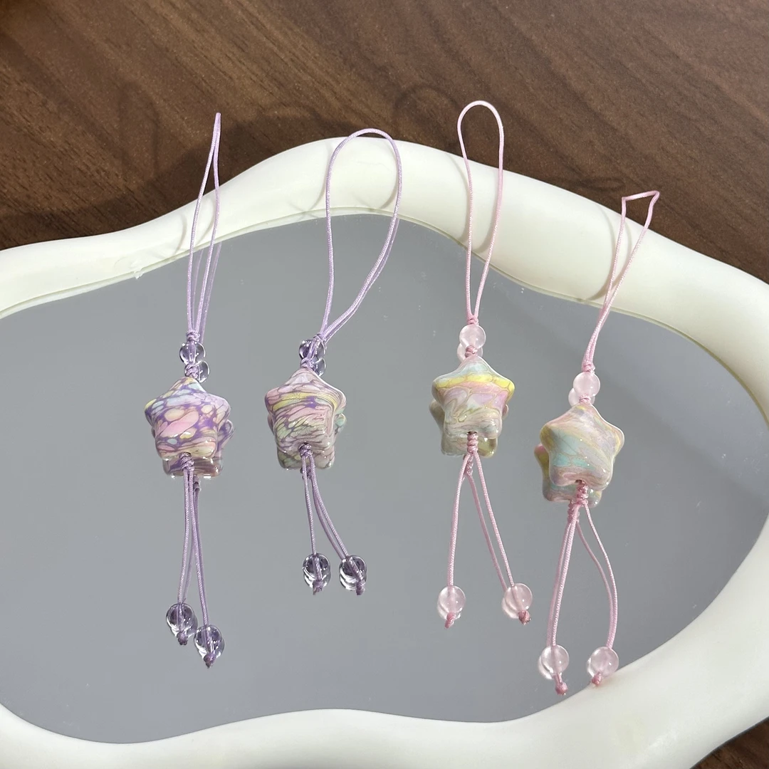 天然大漆星星手机挂