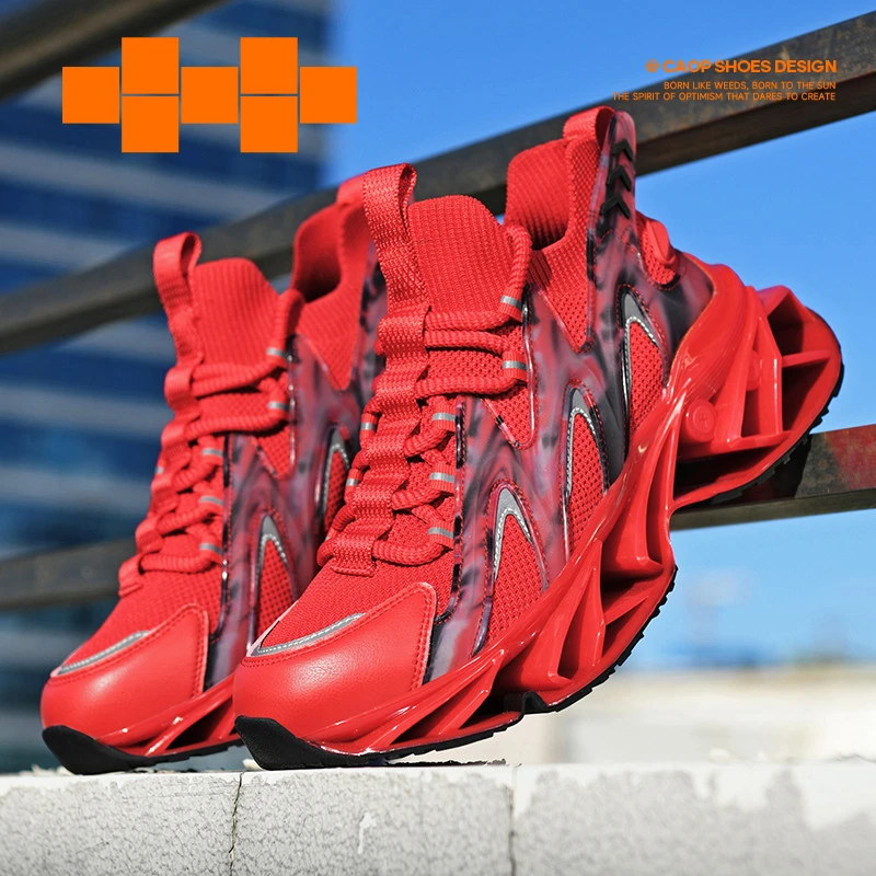 草牌2025新款刀锋男鞋秋季新款百搭休闲厚底增高防滑老爹鞋潮鞋