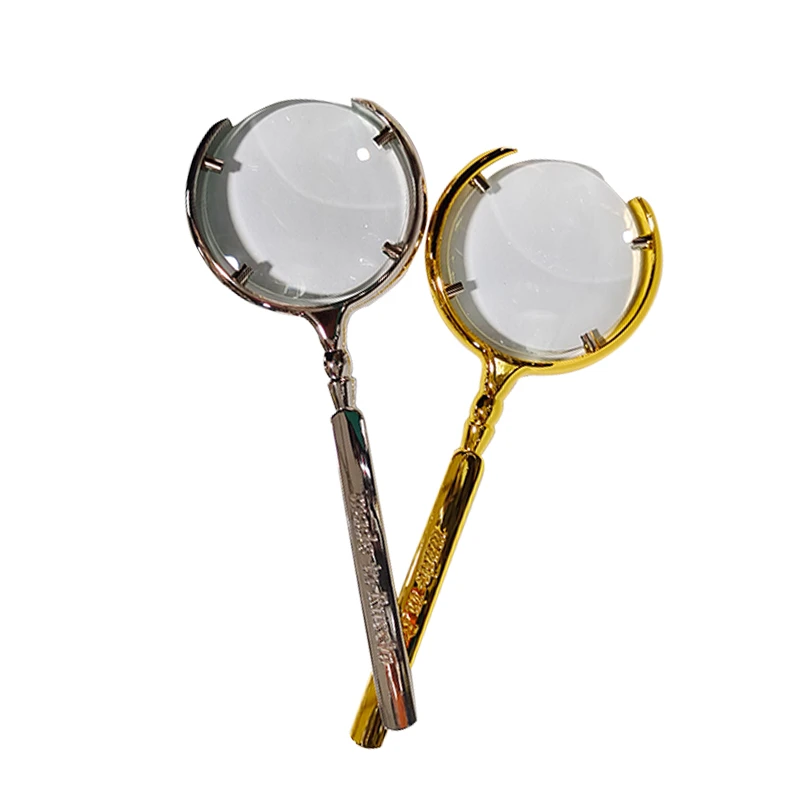 正品70俄罗斯金属框放大镜20倍手持不锈钢高清阅读放大镜高倍