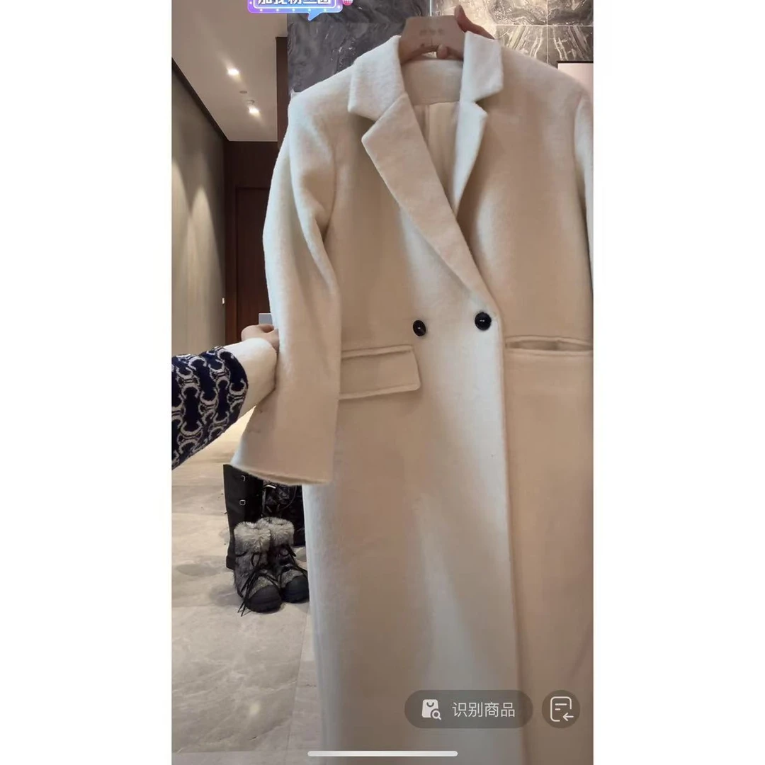 徐秋阳  白色恋歌  百搭时尚休闲设计感显瘦显白大衣12011