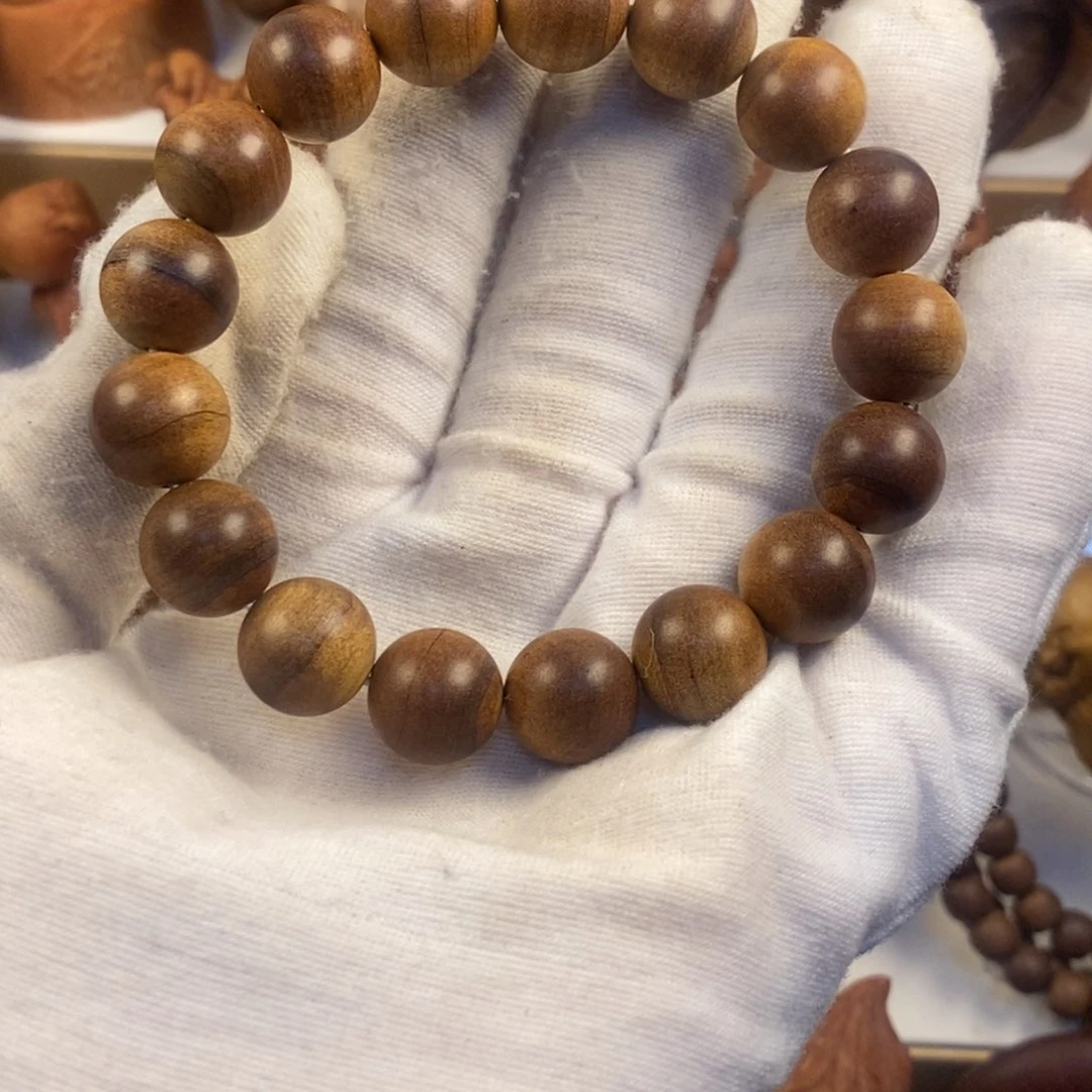 手串/手链檀香木?*想老山檀1.2红黑无暇奶香