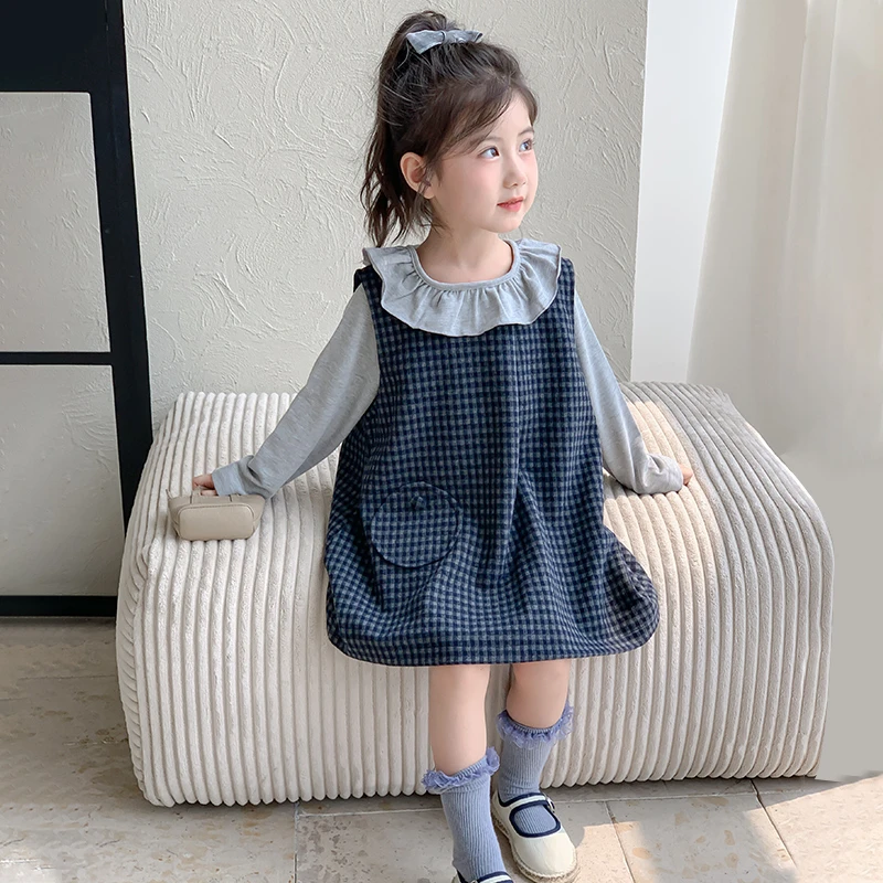 女童连衣裙秋季2025春秋新款女孩公主裙洋气韩版儿童裙子宝宝秋装