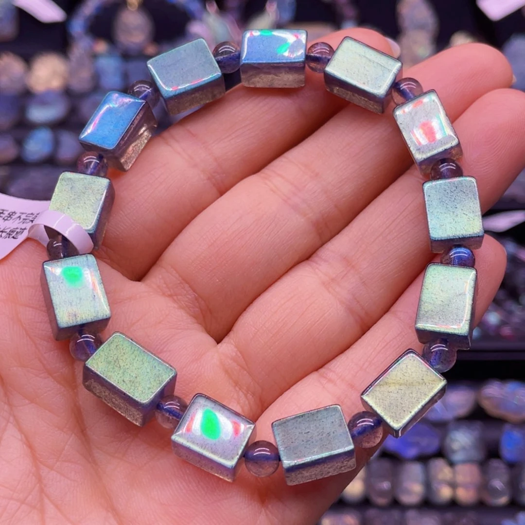 手串未镶嵌长石方糖