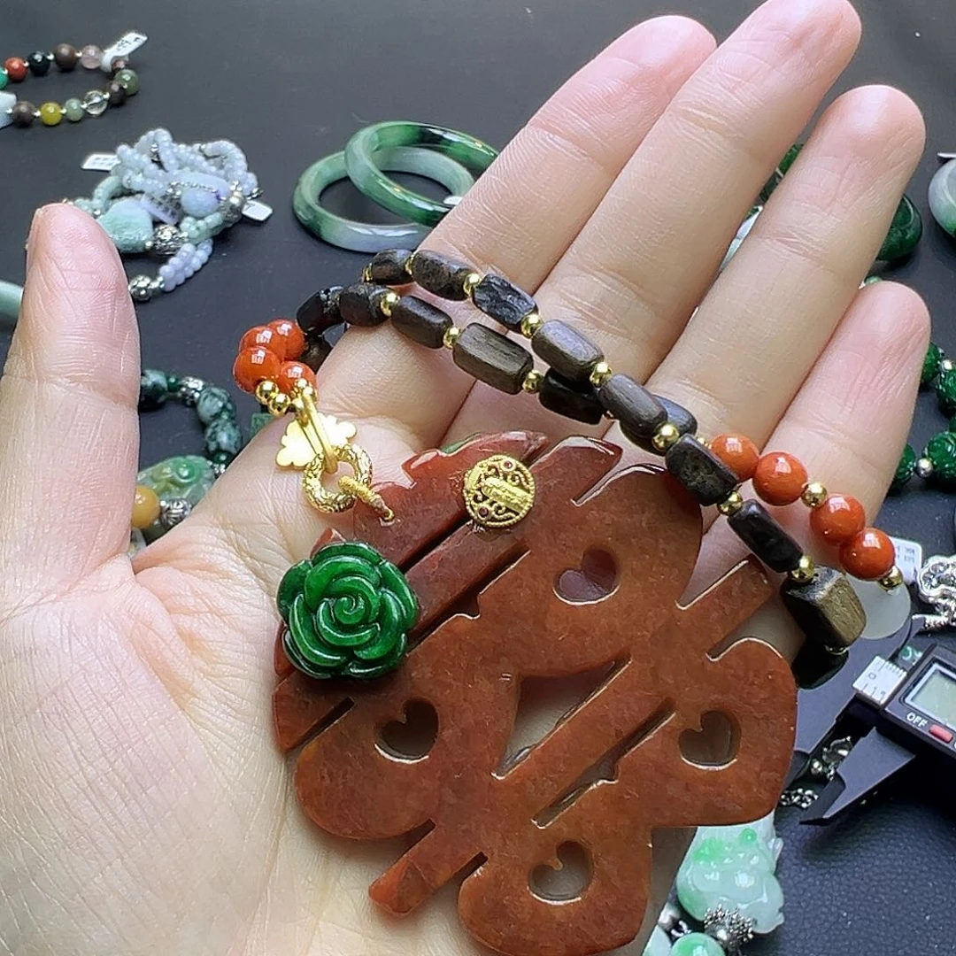 追***梦翡翠未镶嵌颈饰499