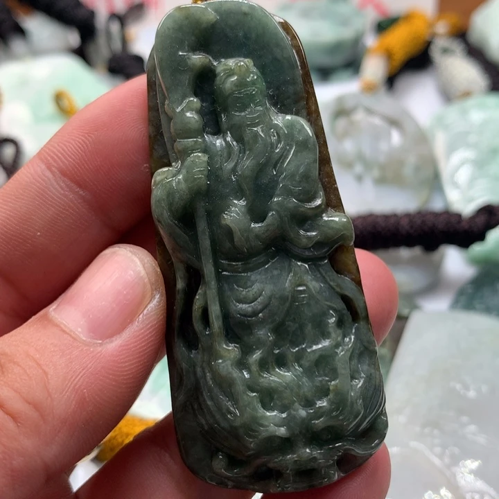 颈饰未镶嵌翡翠保真天然a货翡翠