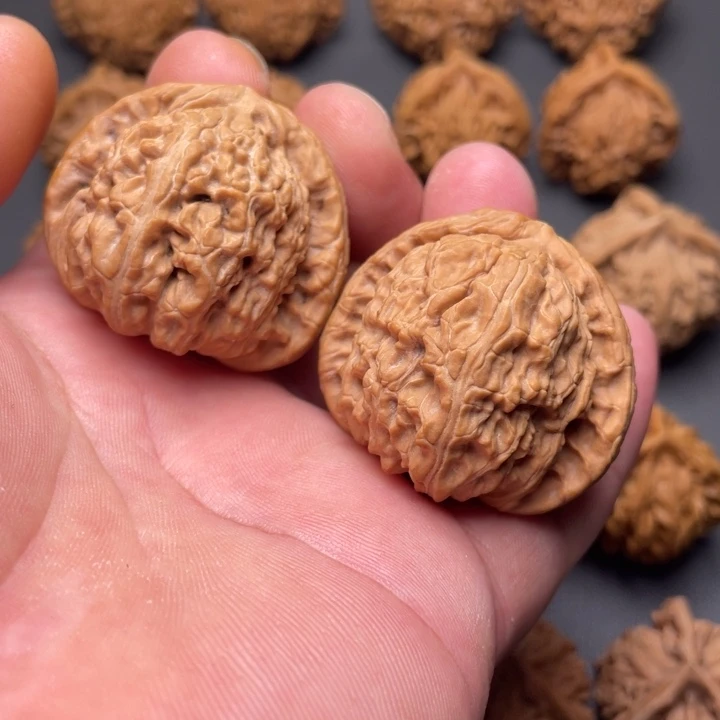 把件文玩核桃40白狮子