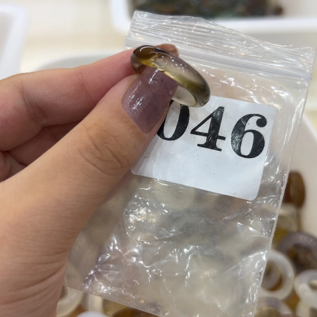 玛瑙/玉髓戒指合金46港19
