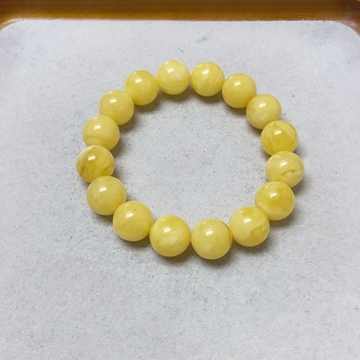 蜜蜡未镶嵌裸石手串