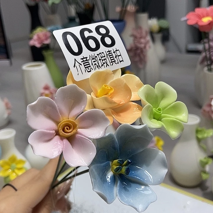 陶瓷纯手工捏花设计