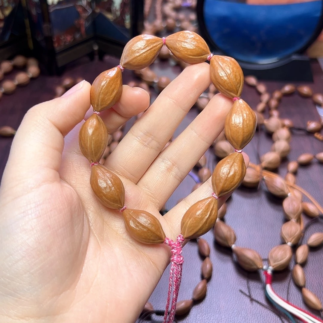 -***1手串/手链橄榄核油 红皮 1.4 2.4左右