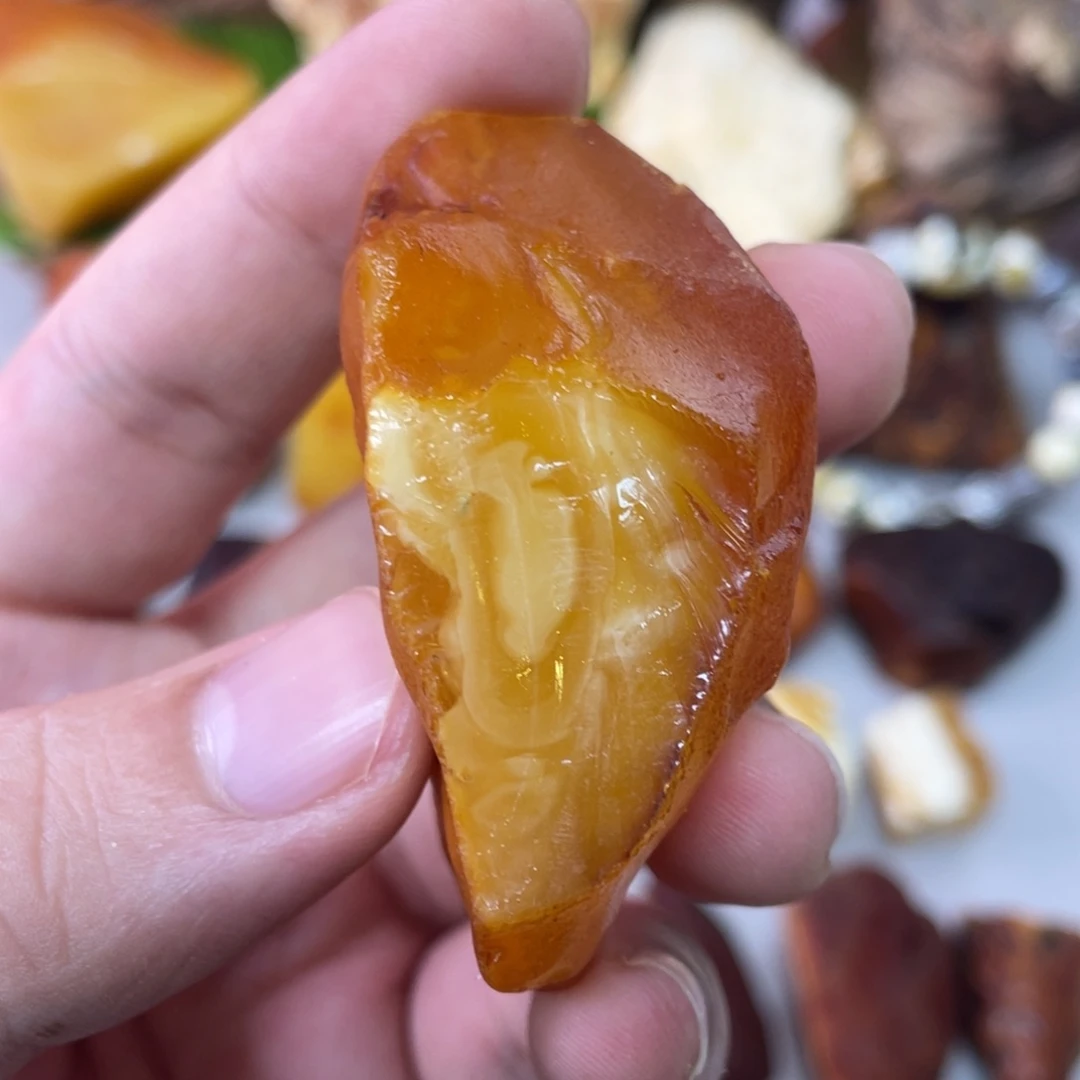 定制琥珀未镶嵌天然琥珀20➕圆珠