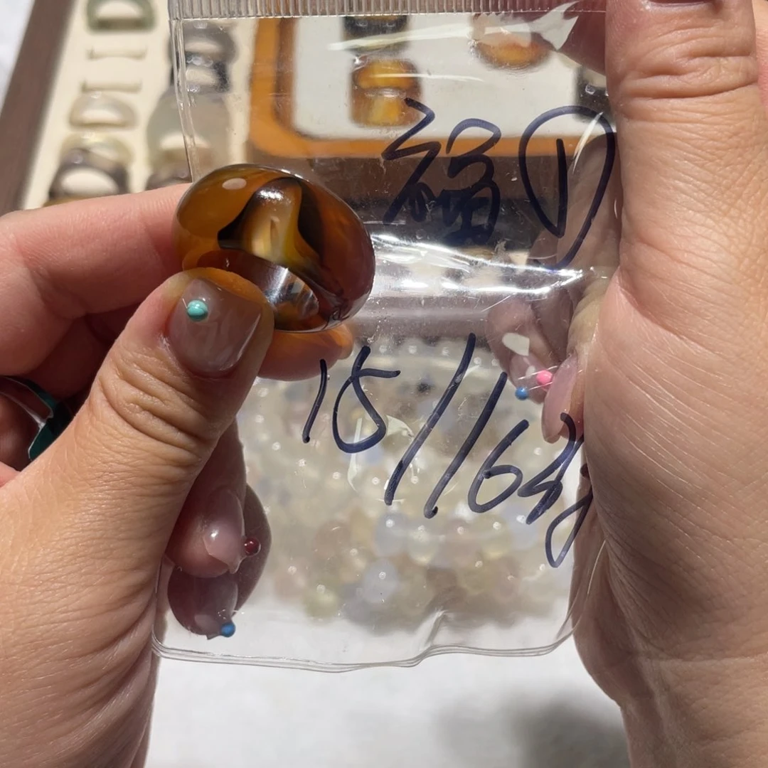 玛瑙/玉髓戒指未镶嵌