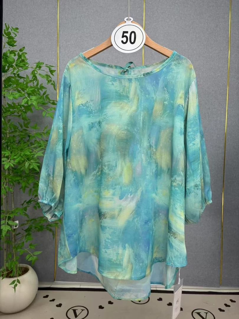 简知家2025新款时尚百搭大码女装上衣-50