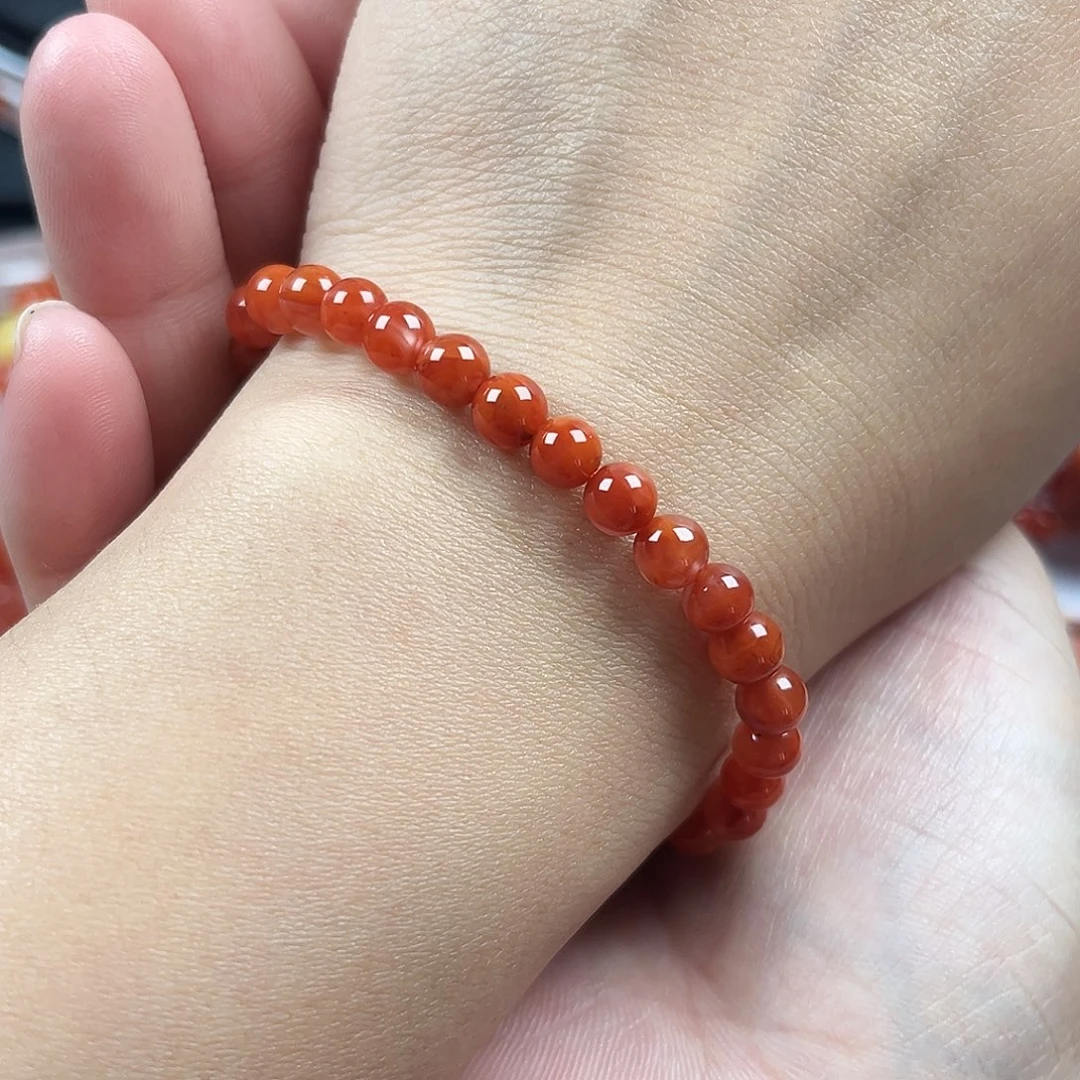 南红玛瑙未镶嵌珠宝奇石单圈5