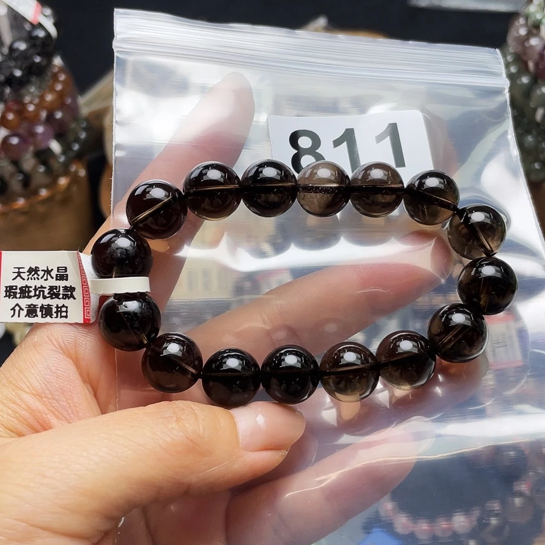 水晶手串未镶嵌脆***饼手串811。