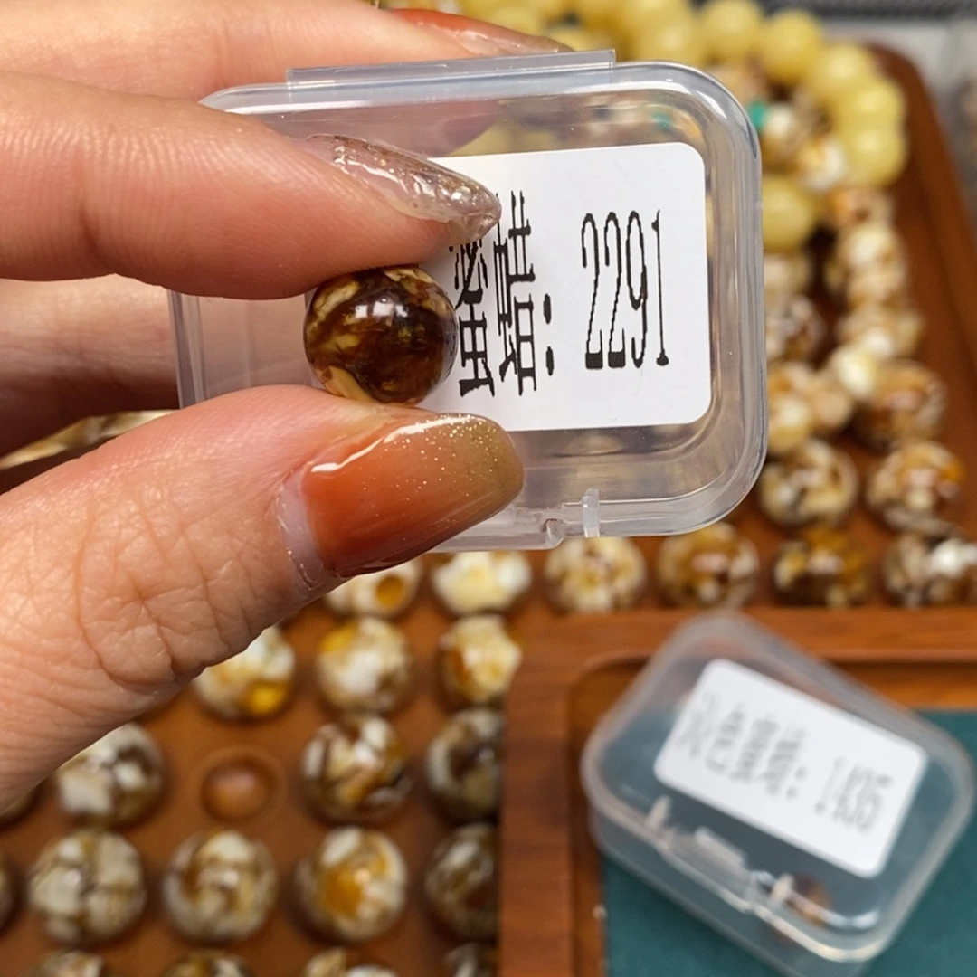 猴头核桃把件沁色圆珠老型2291