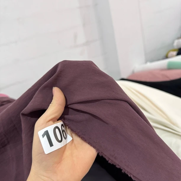 106 豆沙色铜安丝亚麻面料3米价