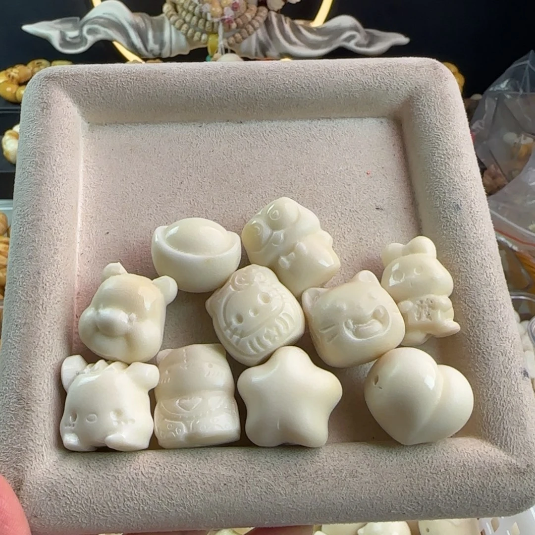 手串菩提根/象牙果微瑕牙果10颗混组合8
