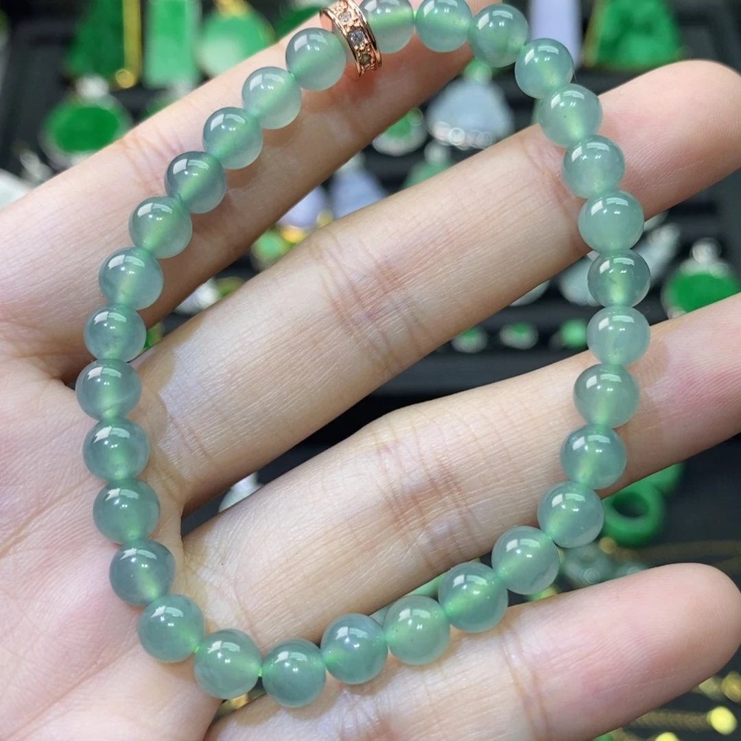 翡翠未镶嵌手串危地马拉