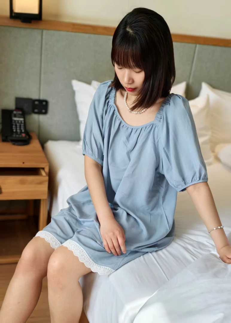 棉绸小上衣蕾丝短裤夏季薄款女士可外穿睡衣宽松休闲碎花短裤