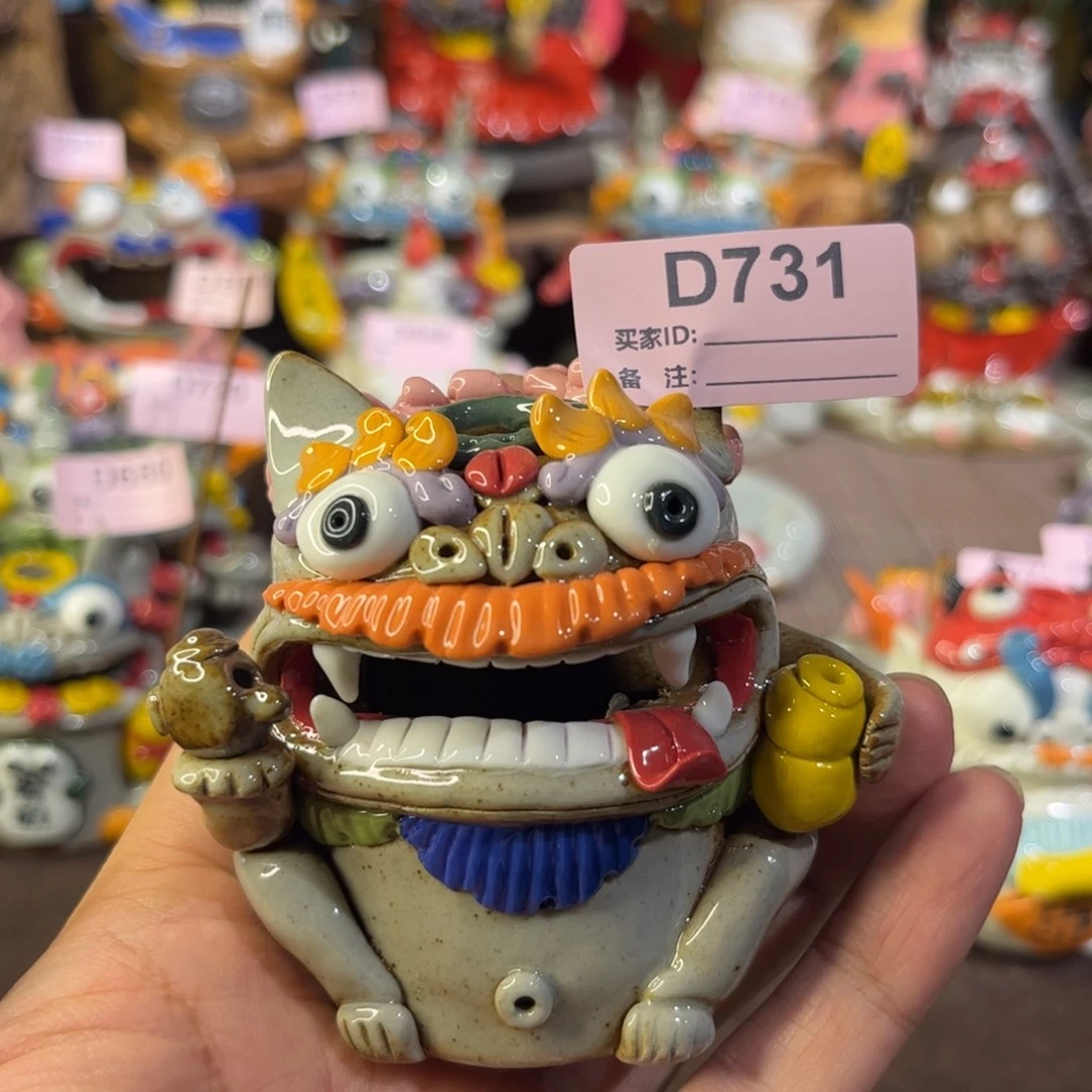 泥塑纯手工茶宠摆件