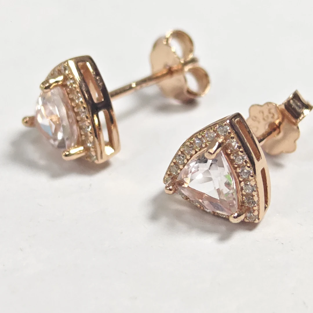 【书记甄选】天然摩根石耳钉 多样性发一件 7894QBX